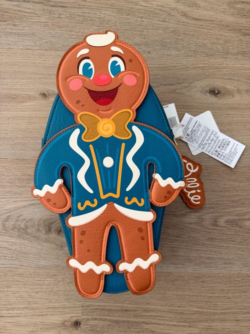 Disney Parks NWT Jollywood Ollie Gingerbread Man Convertible Backpack Loungfly